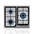 thumbnail image 1 of Parrilla a gas AVERA 3 quemadores panel de acero inoxidable, 1 of 8