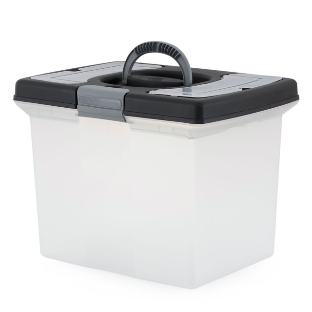 Gracious Living Caddy de Rangement de Luxe Empilable avec Compartiment d'Accessoires