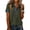 Dark Gray, variant on Womens Tops Summer Denim Patchwork Collar Short Sleeve Polo Shirts, Fashion Breathable Waffle Knit Tops