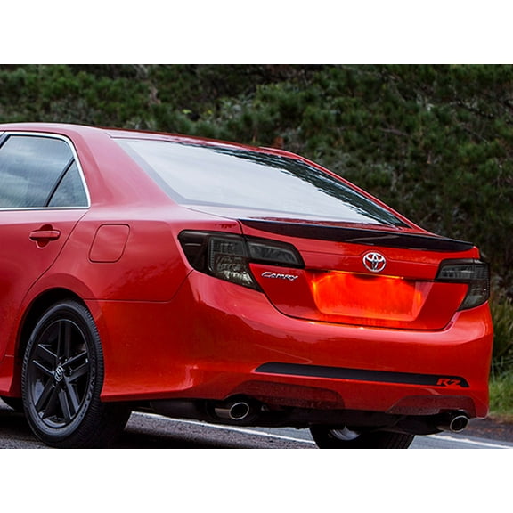Rvinyl Tail Light Tint Covers Compatible with Toyota Camry 2012-2014 - Blackout Smoke