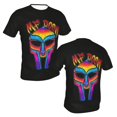 thumbnail image 3 of Mf Doom Unisex 3d Pattern Printed Short Sleeve T-Shirts Casual Graphics Tees Small, 3 of 7