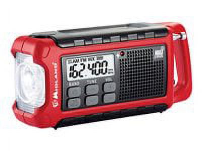 Midland ER210 E+Ready Compact Emergency Crank Radio, New Wireless tech - Red - image 5 of 43