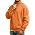 thumbnail image 6 of Sweatshirt for Men Quarter Zip Stand Collar Pullover Long Sleeve Relaxed Fit Casual Tops, 2XL, 6 of 8