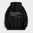 thumbnail image 5 of FINALGANG Women Elegant Sweatshirts Letter Print Long Sleeve Drawstring Hooded Shirt With Pocket Leisure Breathable Daily Wear, 5 of 6