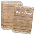 thumbnail image 1 of Wedding Invitations with Envelopes – Farmhouse Rustic Invitation for Wedding Couple,Bridal Shower, Engagement – 30 Cards With Envelopes, 1 of 4
