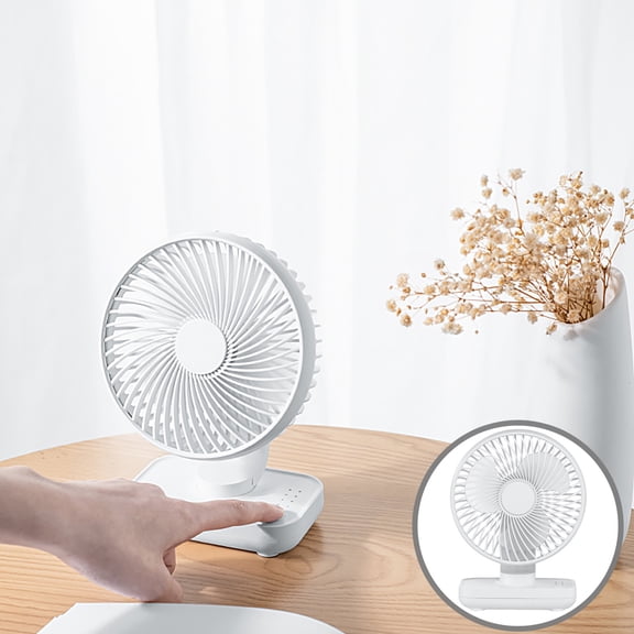 UttpKLBx Portable Office Air Conditioner Silent Table Fan Travel Fan Room Air Conditioner with Remote Air Conditioner for Bedroom, for Home Office Outdoor Travel (White)