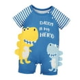 thumbnail image 4 of guohui Baby Short Sleeve Rompers Baby Shower Gifts with Dinosaur Print Infant Coveralls 12 to 18 Month, 4 of 9