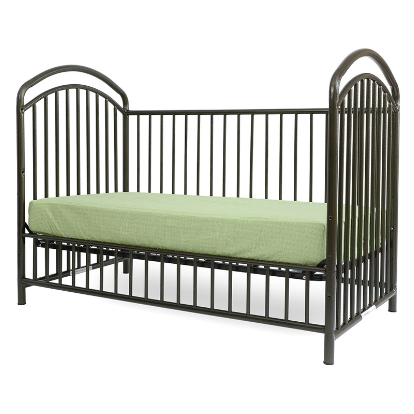 LA Baby Mariposa 3 in 1  Full Sized Metal Crib, Blue