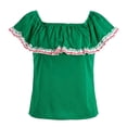 thumbnail image 3 of Disfraz Infantil Source Blusa Verde Mexicana Talla 6 años Fiestas Patrias 2026, 3 of 4