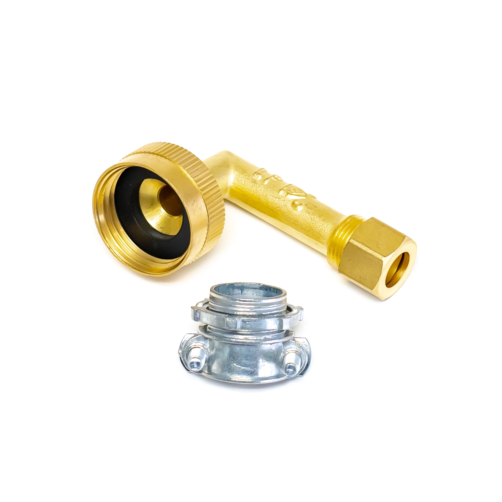 Dishwasher Line Install Kit with Elbow, 6' Stainless Steel Hose, DWK6572SSE