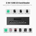 thumbnail image 2 of UGREEN SD Card Reader USB 3.0 Dual Slot Flash Memory TF, SD,..., 2 of 7