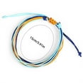 thumbnail image 4 of Braided Bracelet Adjustable Chic Multicolor Aesthetic Jewelry Drawstring Handcrafted Hand Rope Women Accessories for Teen Girls Light Blue+Yellow, 4 of 8