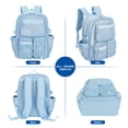 thumbnail image 5 of KOITHOT Mesh Backpack Heavy Duty, Stadium Approved Multi-Pocket Beach Backpacks for Adults, See Through Transparent Mesh Bookbag for School & Travel(Blue), 5 of 7