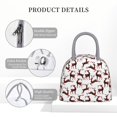 thumbnail image 4 of Fotbe Christmas Plaid Moose Bolsa de Almuerzo con Estampado, Lonchera Aislada, Contenedor de Comida Reutilizable Tipo Cooler a Prueba de Fugas, 4 of 6