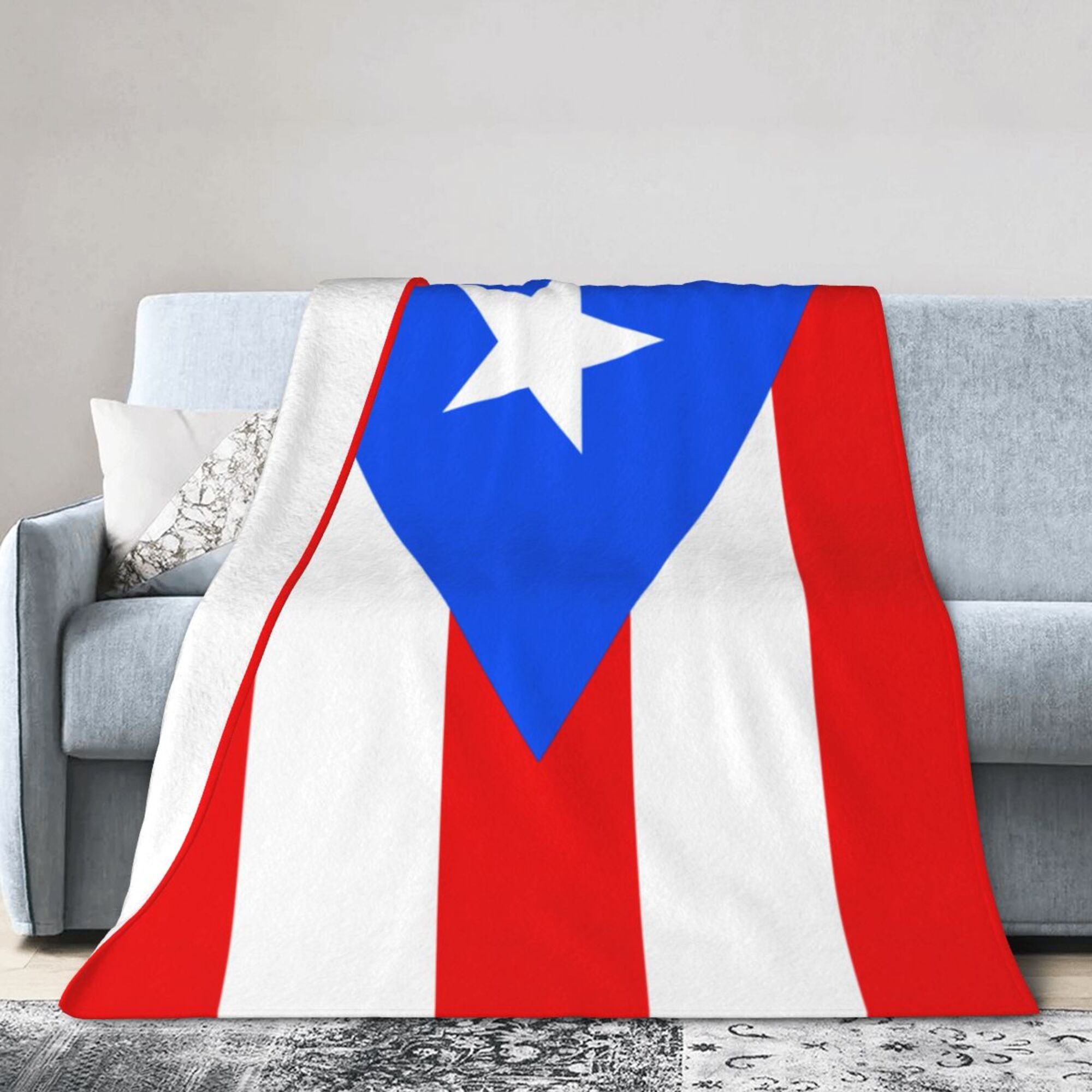 DouZhe Ultra-Soft Micro Fleece Lightweight Flannel Bed Blanket, Puerto Rico  Flag Print Cozy Warm Throw Blankets, 40x30 - Walmart.com