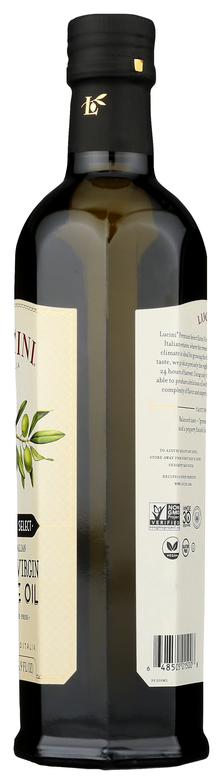 Pack of 6, Lucini Italia Premium Select Extra Virgin Olive Oil, 16.9 fl oz