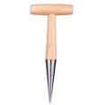 thumbnail image 1 of Dibbler de cerdas de acero inoxidable con mango de madera, Herramienta para perforar agujeros de jardín para plantar semillas y bulbos, Maceta de mano para plantar flores, tulipanes, narcisos, dalias ShuxiuWang 1327533073950, 1 of 4