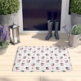 thumbnail image 2 of White Cow Heart Pattern Flannel Non Slip Door Rugs,Washable Door Mats Indoor,Decorative Door Mats,Dirt-Resistant and Absorbent Doormat for Entrance,Bedroom,Kitchen,Bathroom,23.5x16in(60x40cm), 2 of 5