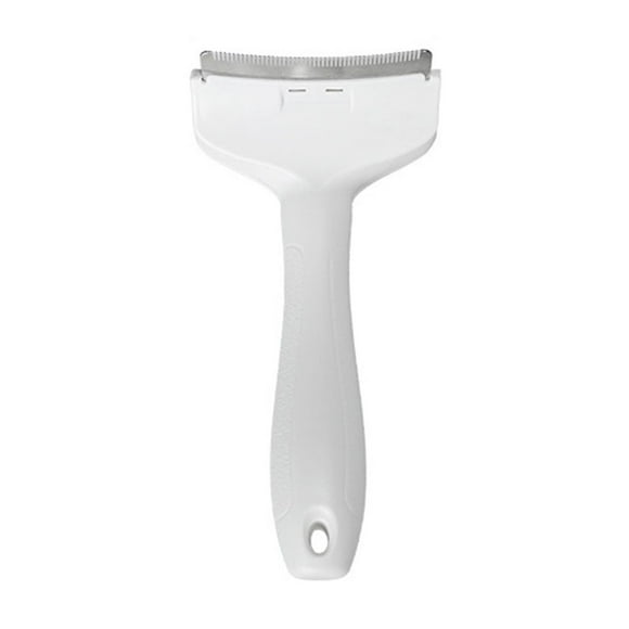 Peine profesional para perros con cuchilla para eliminar eficazmente el pelo suelto y controlar la caída. Herramienta de aseo suave para razas de pelo largo y corto. Aestivo | Blanco |
