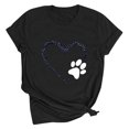 thumbnail image 3 of Meichang T-Shirts de la Saint-Valentin pour Femmes, T-Shirts Graphiques Amour, Col Rond, Coupe Ample, Manches Courtes, T-Shirts de la Saint-Valentin pour Femmes, 3 of 3