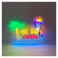 thumbnail image 2 of Bar Abierto Letrero De Neón Loro Palmera, Bar Letrero De Neón Decoración De Bar Personalizada, Letrero De Bar De Playa, 2 of 5