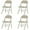 Light Brown | 4 Pack, variant on Tcbosik 4 Pack PVC Folding Chair, Indoor Outdoor Portable Commercial Seat with Metal Frame for Events Office Wedding Party Picnic Kitchen Dining, Gray