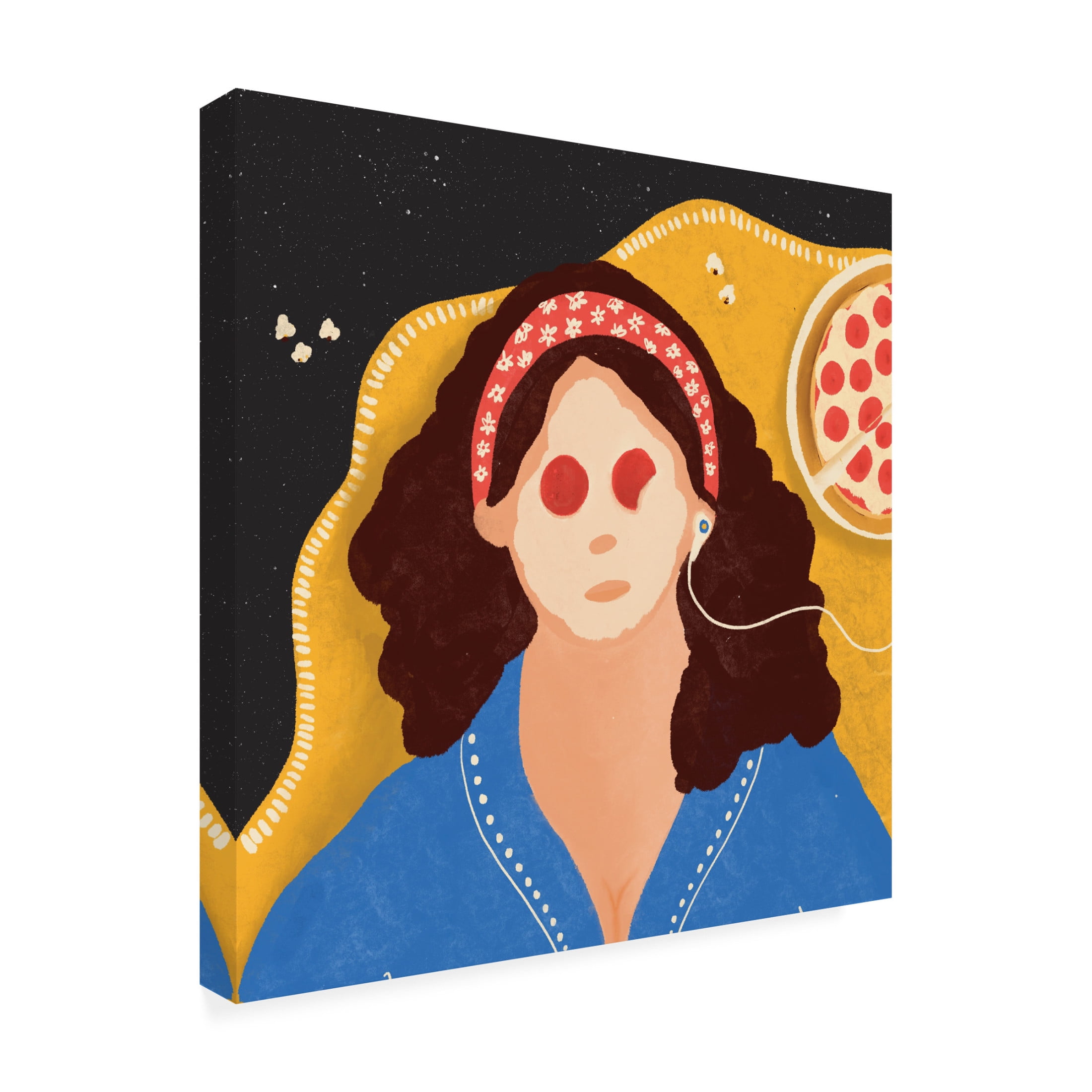 Trademark Fine Art Shriya Bhattacharya Lazy Girl Canvas Wall Art