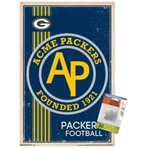 NFL Green Bay Packers - Retro Logo 14 14.72" x 22.37" Poster, by Trends International