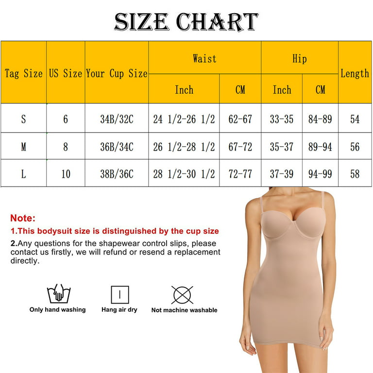 COMFREE Full Slips for Women Under Dresses Seamless Body Shaper