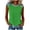 Green, variant on Cap Sleeve Shirts for Womens Summer Trendy Top Loose Textured Fashion Tunics Crewneck Blouse