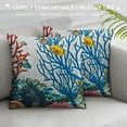 thumbnail image 3 of Watercolor Sea Life Colorful Corals and Fish Farmhouse Pillow Covers  Inch,Home Decorative Throw Pillow Case Cushion Cover,Home Gifts,Housewarming Gift, 3 of 5