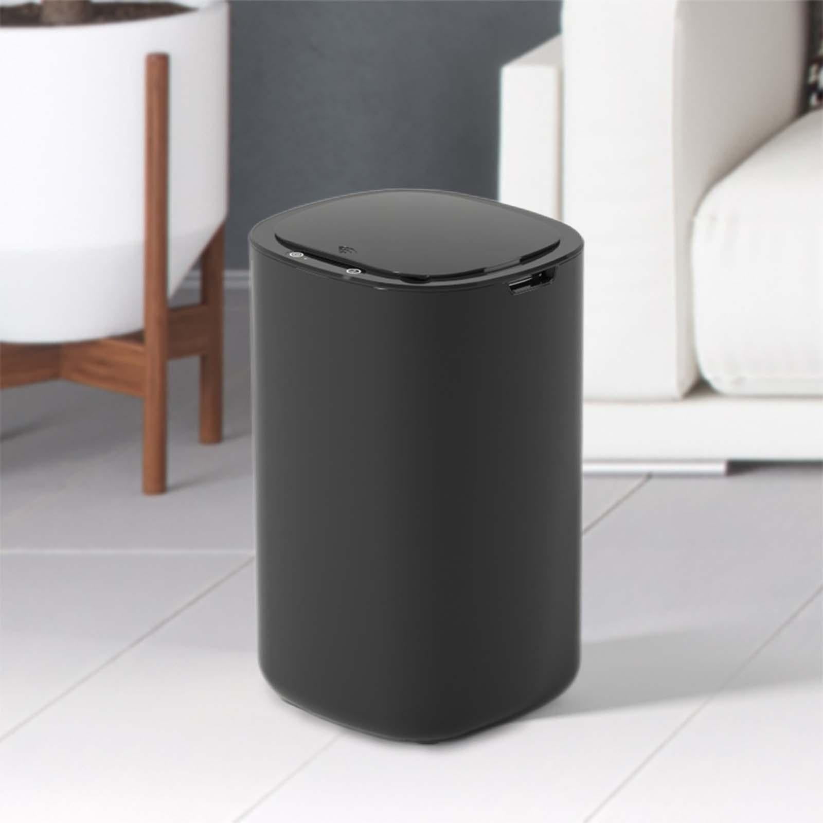 Axioma Sealed Trash Can 12L Automatic Waste Container Trash Basket Garbage Bin for Home Black