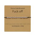 thumbnail image 1 of Regalos inspiradores para mujeres, pulseras divertidas con código Morse para mujeres, pulseras con código Morse para amigos, 1 of 5