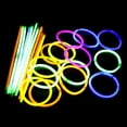 thumbnail image 1 of 50/100 Uds. Pulseras luminosas de neón de larga duración a granel, suministros para fiestas, juguete para niños Hugtrwg Para estrenar, 1 of 9