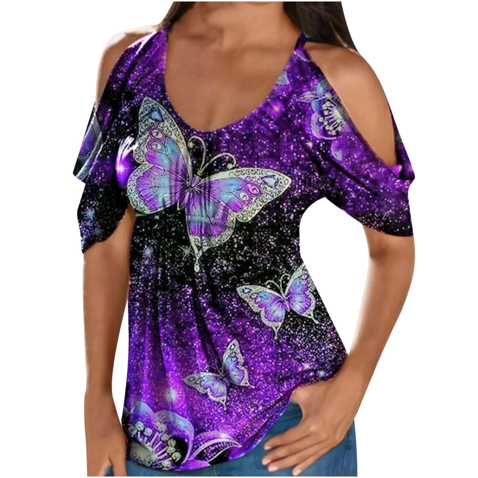 Shoulder Tops For Women Western Shirts 