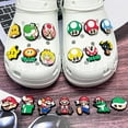 thumbnail image 3 of 25 Pcs Mario Cartoon Charms for Boys Girls Charms Pack Cute Pins Accessories Cartoon Charms for Shoes Clogs Slides Bracelet Wristband Shoe Decoration, 3 of 4