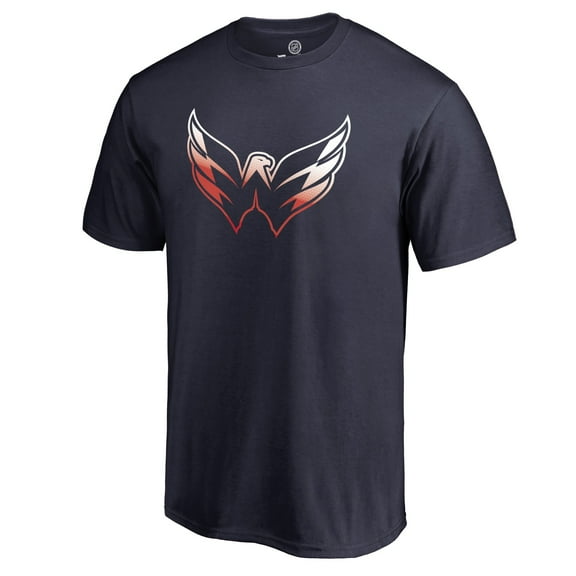 Men's Navy Washington Capitals Gradient Logo T-Shirt