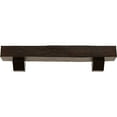 thumbnail image 2 of Ekena Millwork 6"H x 10"D x 48"W Rough Cedar Faux Wood Fireplace Mantel Kit with Ashford Corbels, Premium Aged, 2 of 12