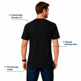 thumbnail image 5 of Cottmark Men’s V-Neck Classic Soft T-Shirt, Black, Size 3XL, 6-Pack, 5 of 10