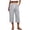 Gray, variant on Women's Waffle Knit Capri Pants Drawstring High Waist Relax Fit Cargo Trousers with Side Pockets