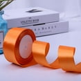 thumbnail image 5 of MEIBUTYUP 1Pack Ribbons for Crafts Orange Satin for Wedding Decoration, 5 of 8
