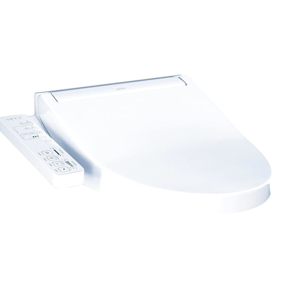 TOTO Washlet KC2 Round Electronic Bidet Toilet Seat SW3023#01, Warm Water Wash, Heated Seat, Air Dryer, Self-Cleaning Wand, Adjustable Pressure & Temperature, SoftClose Lid, Cotton White