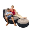 thumbnail image 4 of Intex Inflatable Ultra Lounge Chair With Cup Holder And Ottoman Set (3 Pack), 4 of 8
