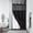 Black-54"W x 80"L (Pack of 1), variant on Grey 71"W x 74"L (Pack of 1) Waffle Weave No Hook Shower Curtain with Snap-in Liner