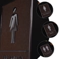 thumbnail image 3 of Letreros de baños de 3 piezas para el centro comercial Signo de baño femenino Signos de baño reutilizables de baños, 3 of 5