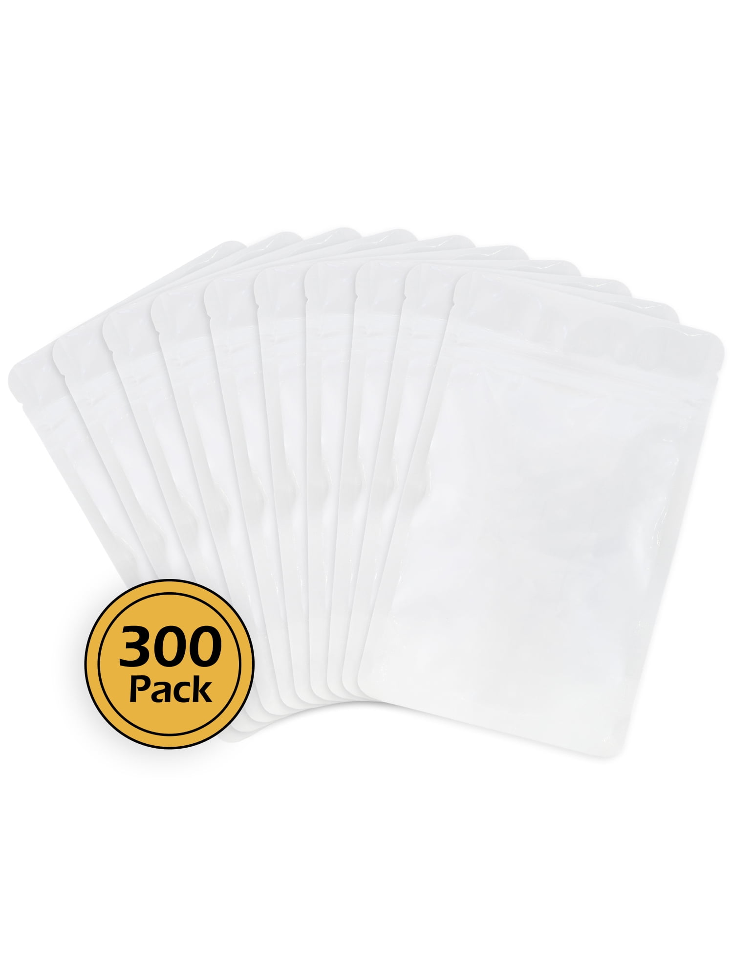 60 Wallaby Stand up Mylar Bags with Zipper Bundle 1 Gallon 7.5 Mil with 60  400cc Food Safe - Silver 