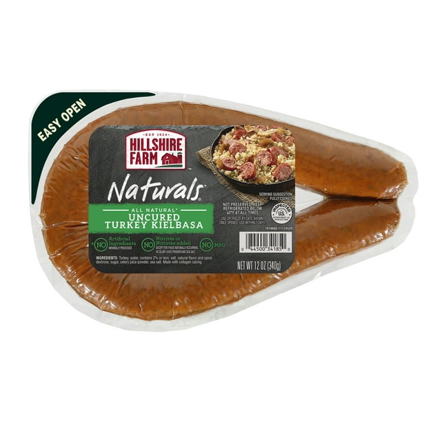 Hillshire Farm Naturals Uncured Turkey Kielbasa Smoked Sausage Rope 12oz Walmart Com