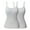 2-2,Gray+Gray, variant on FITVALEN Camisole with Built in Bra for Women Basic Tank Top Adjustable Straps Cami Undershirts