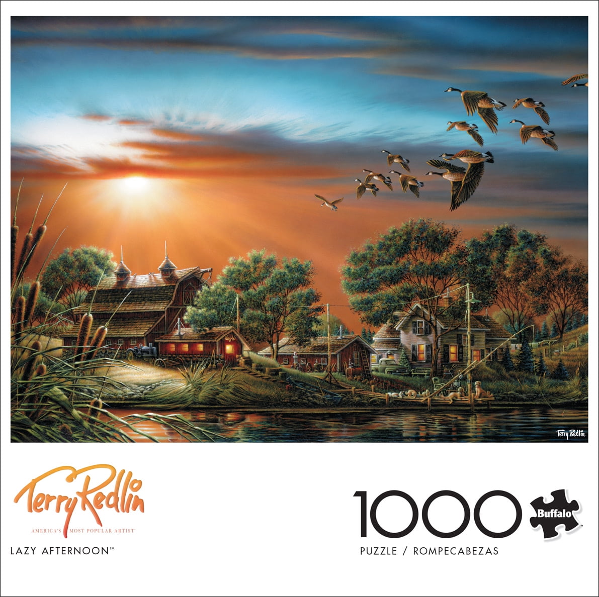 Buffalo Games 1000-Piece Terry Redlin Lazy Afternoon Jigsaw Puzzle