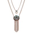 thumbnail image 2 of Collar con borla turquesa jinwen Retro Crystal Turquoise Tassel, 2 of 7